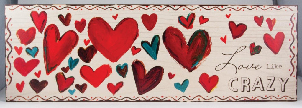 Love Like Crazy Haight Ashbury Wall Decor Height 23Cm
