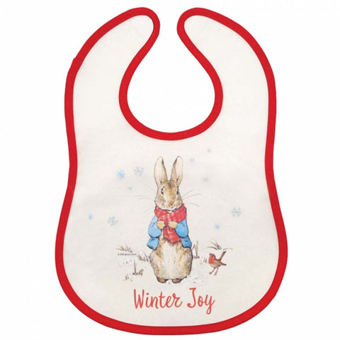 Beatrix Potter PETER RABBIT CHRISTMAS BIB A30192