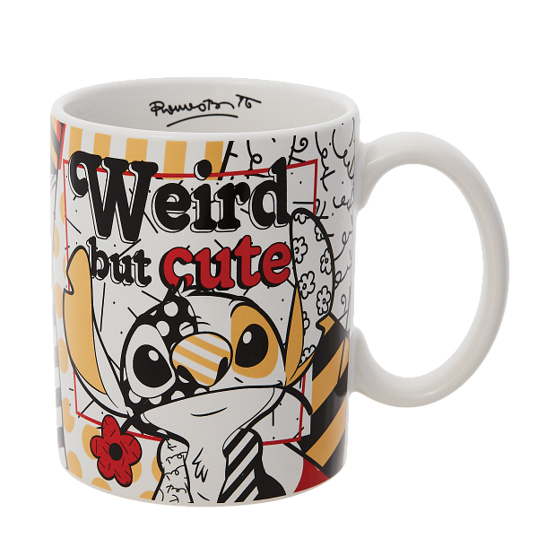 Enesco Disney by Britto Midas Lilo and Stitch Weird but Cute Coffee Mug