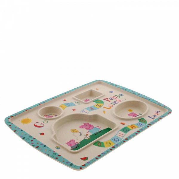 Peppa Pig PEPPA PIG BAMBOO GAME PLATE A29657