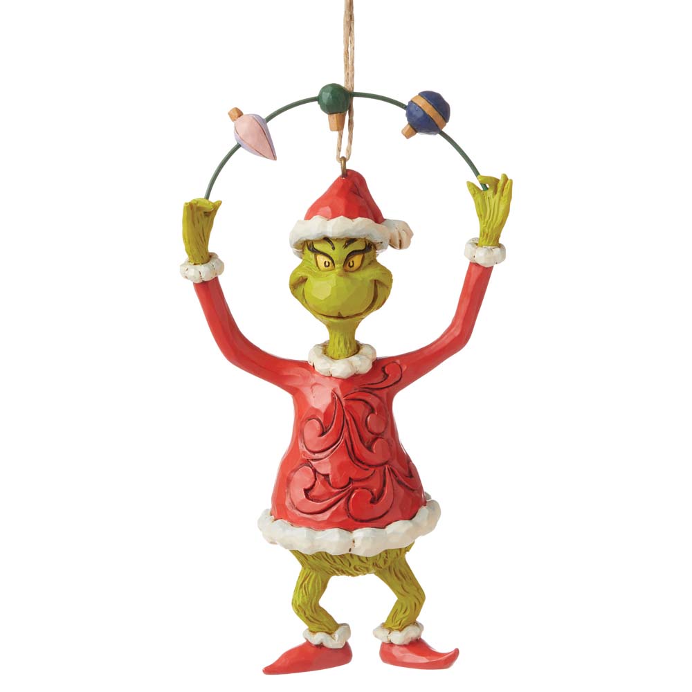 The Grinch by Jim Shore GRINCH JUGGLING ORNAMENTS HANGING ORNAMENT 6008896