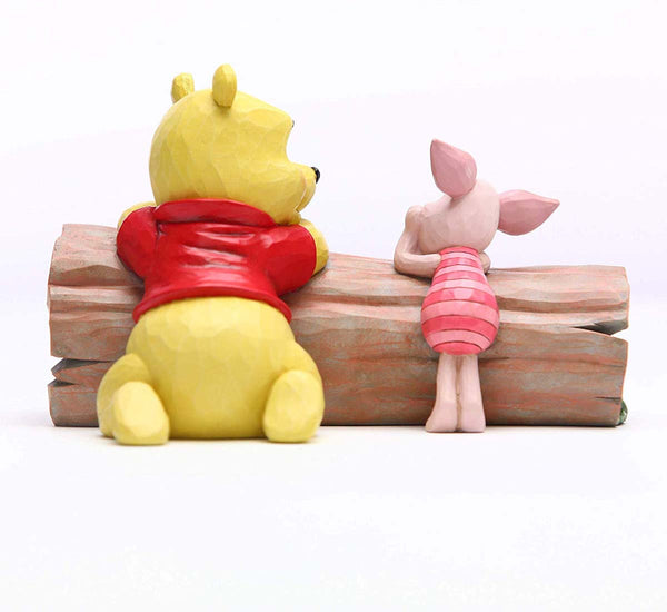 Disney Traditions POOH AND PIGLET ON A LOG  6005964