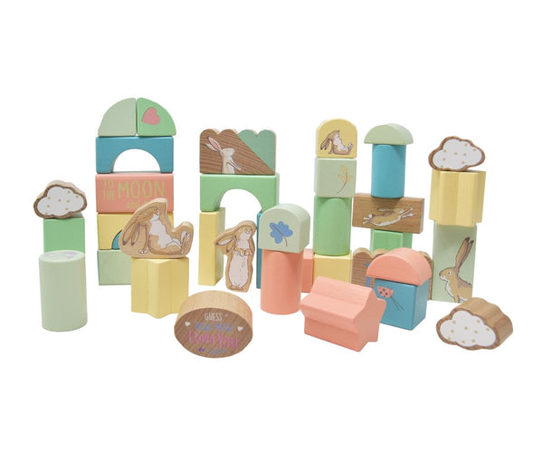 Guess How Much I Love You Wooden Building Blocks GH1676 by Rainbow Designs