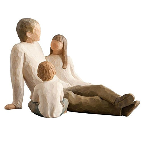 Willow Tree Figurines Gift Set Father with Son & Daughter New