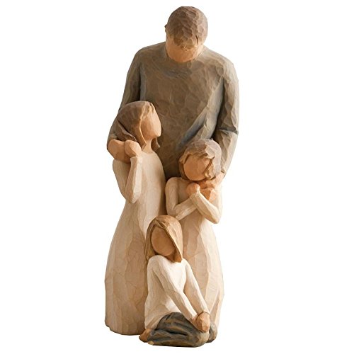 Willow Tree Figurines Gift Set Father with Three Daughters