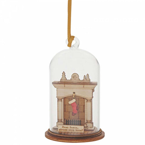 KLOCHE SANTA PLEASE STOP HERE HANGING DECORATION A30261